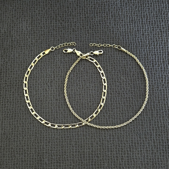 Aquamir Waterproof Double✌️Gold💛 Anklet🦶 Set - NIB - Picture 11 of 16